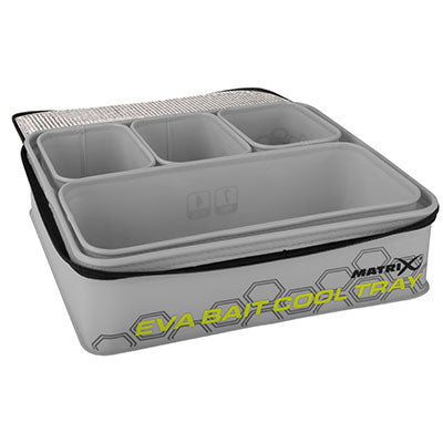 Matrix EVA Bait Cooler Tray (light grey) (inc 4 tubs)