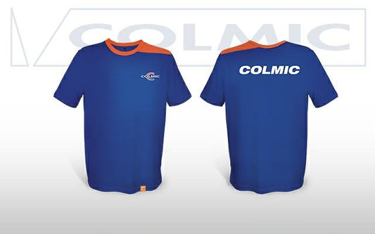 T-SHIRT: BLUE/ ORANGE